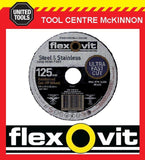100 x FLEXOVIT 125mm / 5” MEGA-LINE ULTRA THIN METAL CUT-OFF WHEEL