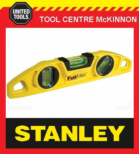 STANLEY 43-603 FAT MAX 9” DIE CAST MAGNETIC TORPEDO LEVEL