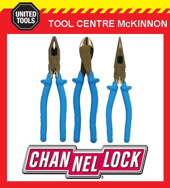 CHANNELLOCK / CHANNEL LOCK 1000V INSULATED 3pce PLIER SET – 3218, 3238 & 3248