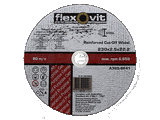 5 X FLEXOVIT 230mm / 9” REINFORCED METAL CUT-OFF WHEEL